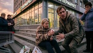 В Калининграде прохожий помог женщине, упавшей на лестнице у супермаркета и разбившей нос   