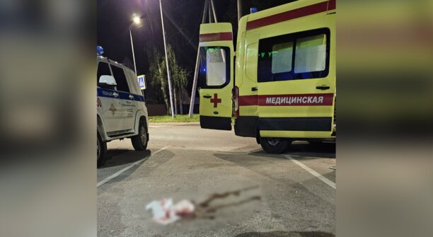В Калининграде автомобилист нашёл на дороге мужчину, которому едва не перерезали горло (фото с места происшествия) 