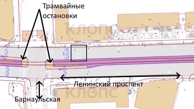 На Ленинском проспекте в Калининграде сократят выделенные полосы