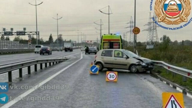На Северном обходе столкнулись два авто, пострадал один из водителей