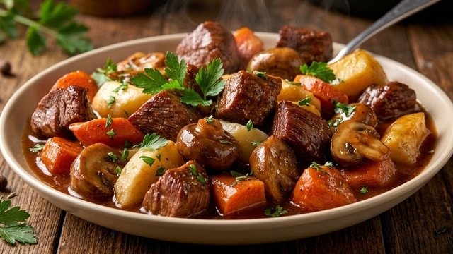 Рассказываем, как приготовить говядину с овощами и грибами в горшочках, чтобы все кусочки остались плотными