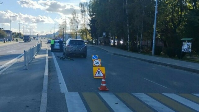В Гурьевске Nissan на зебре сбил переходившего дорогу школьника