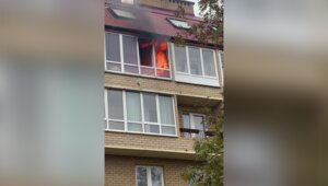 «Пожарные выводили взрослых и детей»: в Калининграде загорелась квартира на улице Суворова (фото, видео)  