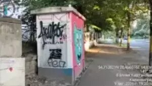 На Каштановой аллее разрисовали трансформаторную подстанцию: разбираться с проблемой заставили владельца