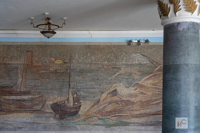 Почти столетнюю мозаику, посвящённую Куршской косе, нашли в исправительной колонии под Зеленоградском  - Новости Калининграда | Фото: сообщество «Наследие стен» // «ВКонтакте»