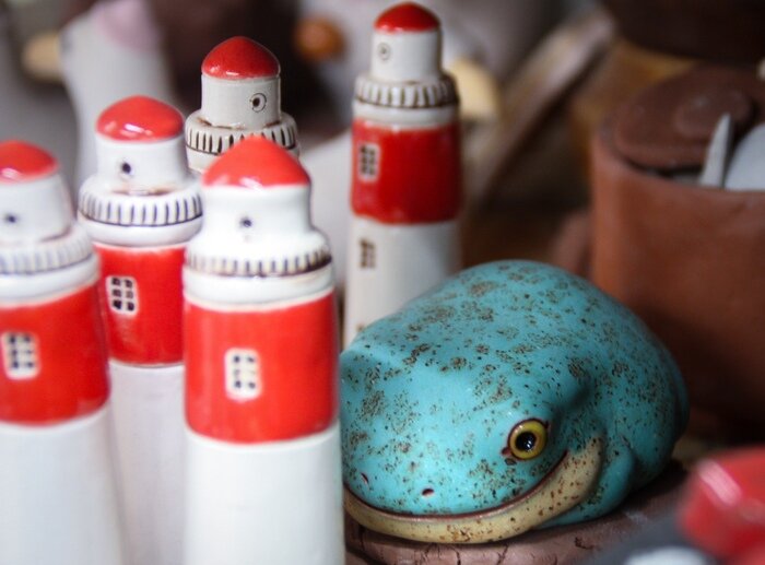 Лягушка, вдохновленная работой Хаяо Миядзаки.  | Фото: Маргарита Юркова