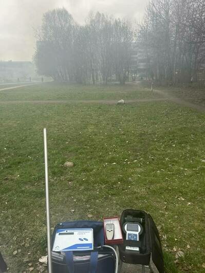 В Калининграде после пожара в ТЦ «Гиант» проверяют качество воздуха - Новости Калининграда | Фото: канал Роспотребнадзора Калининградской области / Телеграм