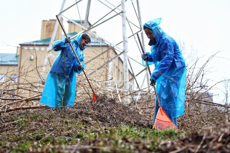 На ручье Воздушном глава региона дал старт Всероссийской акции по очистке берегов водных объектов «Вода России» | Фото: Александр Подгорчук 