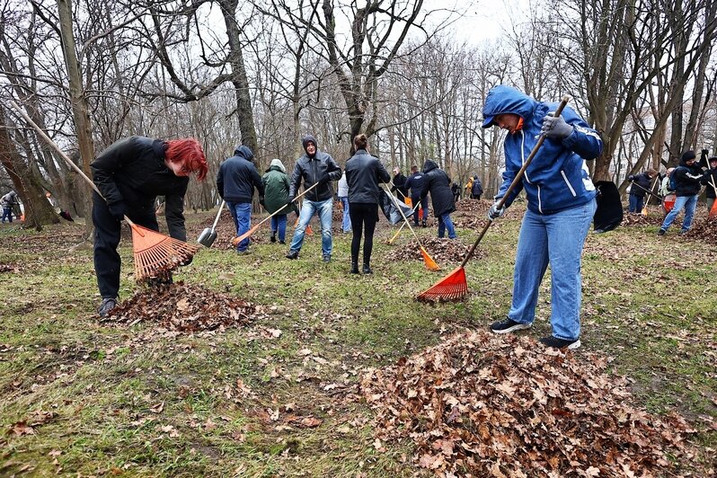 В областном центре  добровольцы навели порядок на 16 городских объектах | Фото: Александр Подгорчук 
