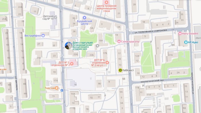 На Комсомольской станут памятниками два дома, чьих жильцов в прошлом разделяли 200 метров и социальная пропасть - Новости Калининграда | Скриншот сервиса  «Яндекс Карты»