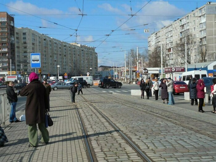Улица 9 Апреля в районе пересечения с улицей Фрунзе в разгар реконструкции. Апрель 2014 года | Фото: Владислав Ржевский
