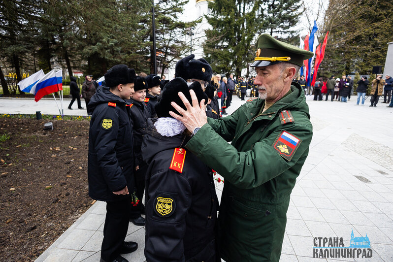 Церемония открытия мемориала на ул. Комсомольской | Фото: Александр Подгорчук 