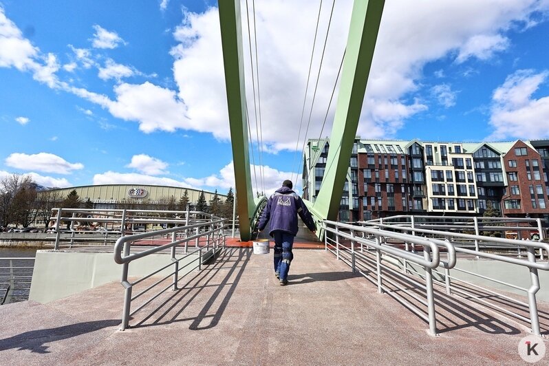 В Калининграде открыли долгожданный пешеходный мост от «Юности» на остров Канта (фоторепортаж) - Новости Калининграда | Фото: Александр Подгорчук / «Клопс»