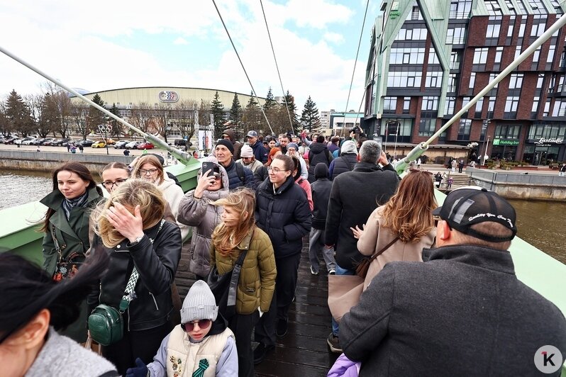 В Калининграде открыли долгожданный пешеходный мост от «Юности» на остров Канта (фоторепортаж) - Новости Калининграда | Фото: Александр Подгорчук / «Клопс»