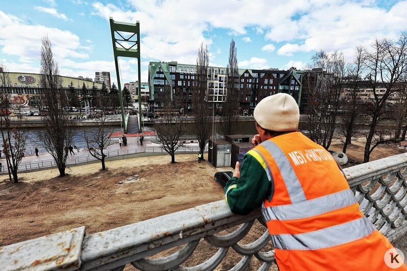 В Калининграде открыли долгожданный пешеходный мост от «Юности» на остров Канта (фоторепортаж) - Новости Калининграда | Фото: Александр Подгорчук / «Клопс»