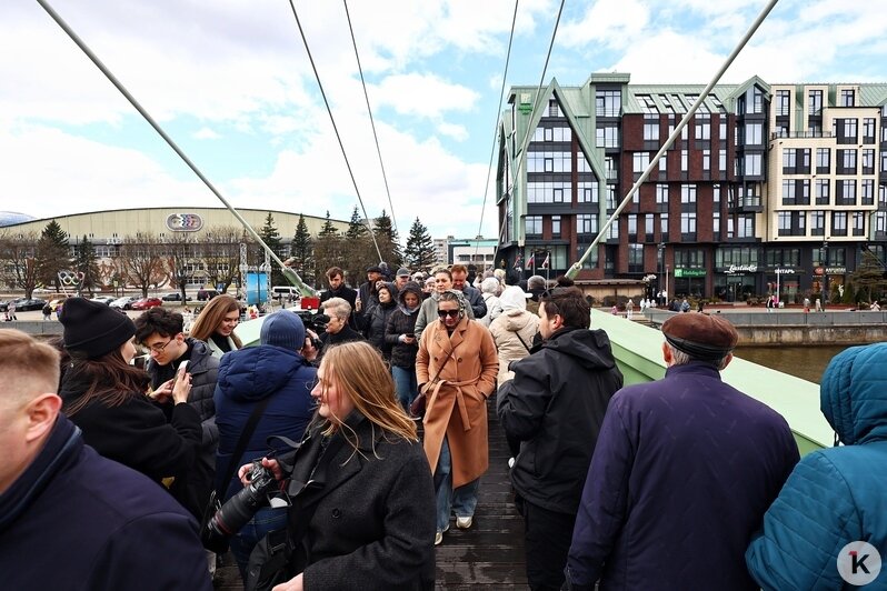 В Калининграде открыли долгожданный пешеходный мост от «Юности» на остров Канта (фоторепортаж) - Новости Калининграда | Фото: Александр Подгорчук / «Клопс»
