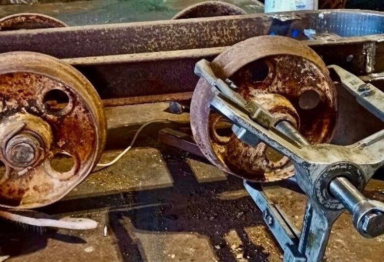 В кирхе Рудау планируют запустить по рельсам вагонетку, которая пролежала на дне реки не менее 80 лет - Новости Калининграда | Фото: сообщество «Кирха Рудау. Парк-Музей» // «ВКонтакте»