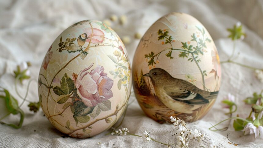 Пастельный рисунок в винтажном стиле: как украсить яйца на Пасху, чтобы вся семья ахнула от восторга  - Новости Калининграда | Иллюстрация: Алиса Игонина / «Клопс»