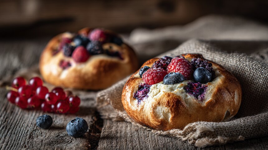 Вкус детства в деревне у бабушки: раскрываем секрет приготовления нежных ватрушек с творогом и ягодами - Новости Калининграда | Иллюстрация: Алиса Игонина / «Клопс»