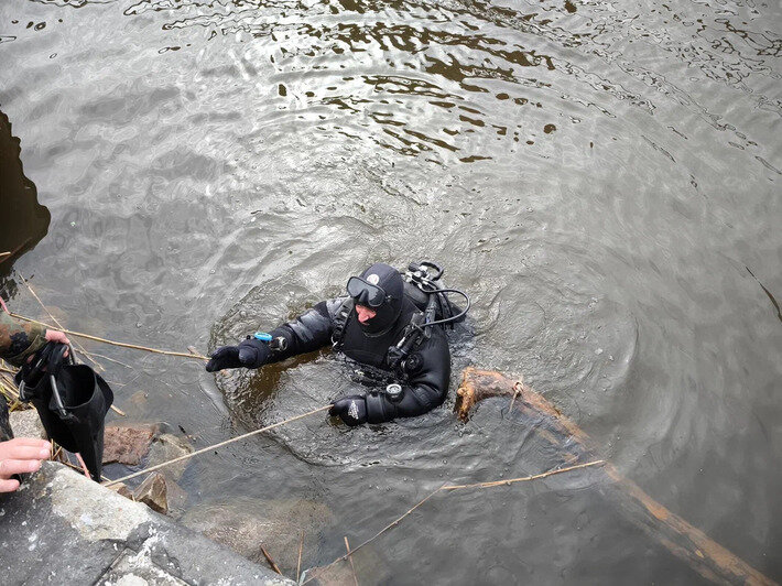 Водолазы начали обследовать старый мост через Преголю, который хотят сделать пешеходным: фоторепортаж - Новости Калининграда | Фото: Музей Мирового океана