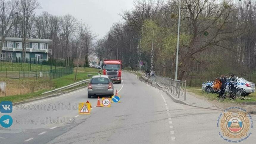 Место ДТП | Фото: Госавтоинспекция Калининградской области