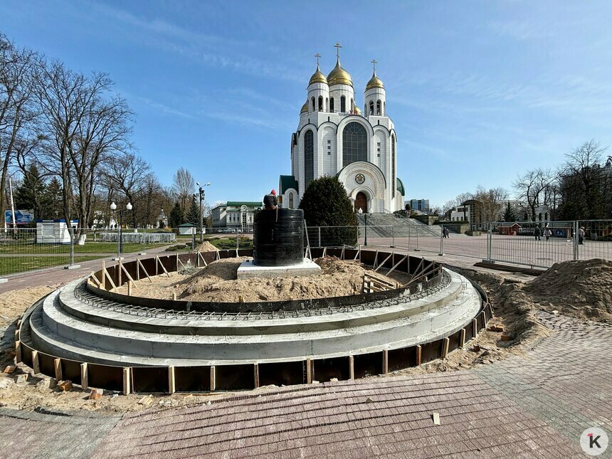 В центре Калининграда готовят площадку под памятник князю Владимиру - Новости Калининграда | Фото: Александр Подгорчук / «Клопс»