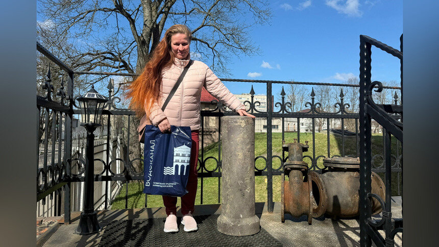 На Орудийной женщина гуляла с собакой и случайно нашла в разрытой земле музейный экспонат - Новости Калининграда | Фото: Музей Водоканала Калининградской области