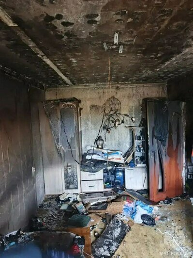 В Черняховске при пожаре в квартире погибла женщина - Новости Калининграда | Фото: МЧС региона