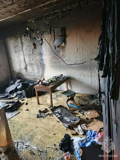 В Черняховске при пожаре в квартире погибла женщина - Новости Калининграда | Фото: МЧС региона