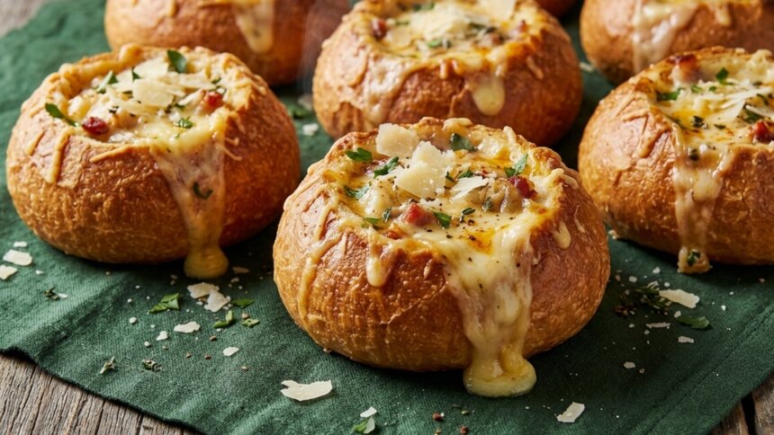 Семья больше не представляет жизнь без этих булочек: печём сырные горшочки с нежной начинкой внутри  - Новости Калининграда | Иллюстрация: Дарья Мошникова / «Клопс»