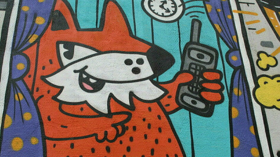 В «Воротах» пройдёт выставка художника, который придумал знаменитые калининградские граффити с лисами - Новости Калининграда | Фото: архив «Клопс»