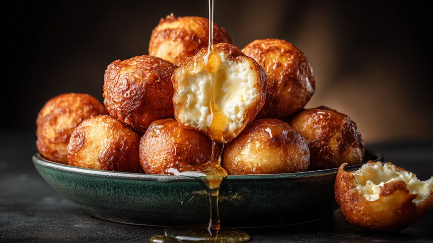 Запах этих шариков свёл с ума мужа, детей и даже соседей: готовим творожные пончики с хрустящей корочкой  - Новости Калининграда | Иллюстрация: Алиса Игонина / «Клопс»