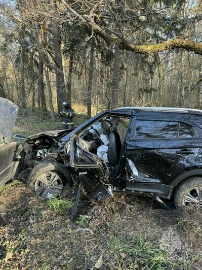 Водитель Mitsubishi выскочил на встречку и устроил кучу-малу: появились подробности ДТП на трассе Калининград — Балтийск - Новости Калининграда | Фото: пресс-служба МЧС по Калининградской области