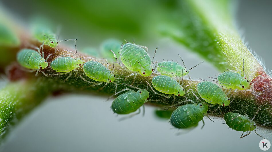 Кто съест яблоки за вас: как бороться с тлёй и долгоносиками во время цветения, рассказал калининградский агроном   - Новости Калининграда | Иллюстрация: Ксения Александрова / Midjourney