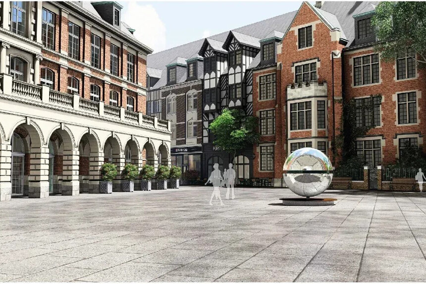 В основе композиции – отполированная до зеркального блеска сфера диаметром более двух метров | Фото: сайт правительства Калининградской области