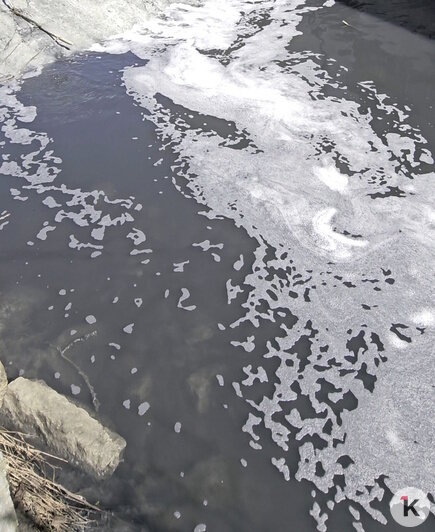 Гагаринский ручей снова пугает жителей Калининграда ароматами канализации и серым цветом воды (обновлено)   - Новости Калининграда | Фото: Денис А.