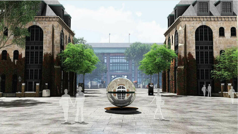 В Калининграде для нового кампуса БФУ изготовили скульптуру «Три критики Канта» (изображения) - Новости Калининграда | Эскизы предоставлены архитектором Артуром Сарницем