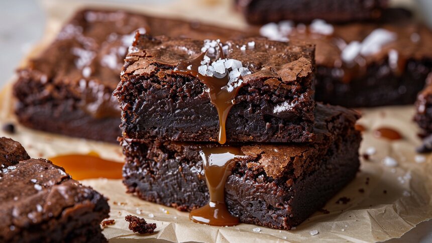 Аппетитное сочетание контрастных вкусов: как испечь дома королевские брауни с морской солью  - Новости Калининграда | Иллюстрация: Алиса Игонина / «Клопс»