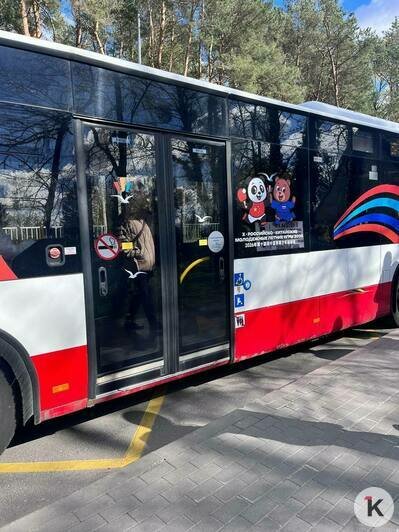 В Калининграде логотипы Российско-китайских игр закрыли на автобусах информацию об остановках (фото) - Новости Калининграда | Фото: «Клопс»