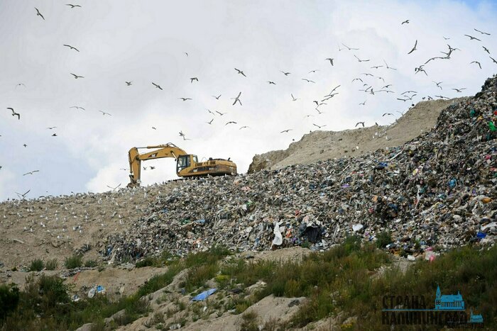 Так в 2022 году выглядел полигон бытовых отходов в Круглово. Проект его рекультивации должен быть готов к 2028 году | Фото: архив «СК»