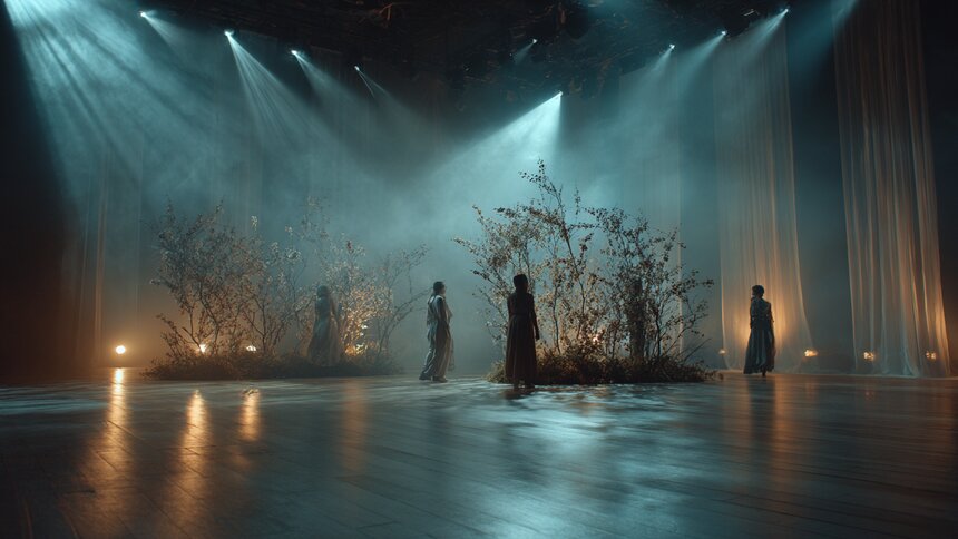 От булгаковской буффонады до советского кино: 12 спектаклей первой половины мая в Калининградском драмтеатре - Новости Калининграда | Иллюстрация: Алиса Игонина / Midjourney 