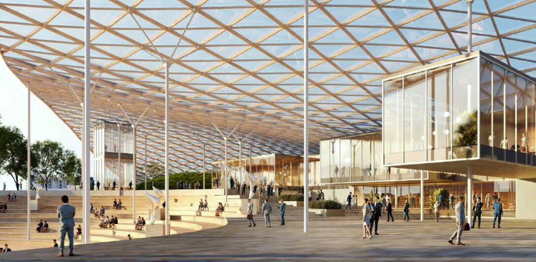 Вместо Дома Советов - парк «Россия»: каким станет центр Калининграда | Фото: из презентации бюро "Другая архитектура"