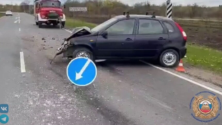 В Черняховском районе водитель «Лады» врезался в едущий впереди Volkswagen - Новости Калининграда