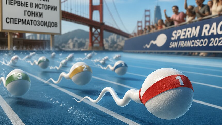 В Сан-Франциско проведут первые в истории гонки сперматозоидов - Новости Калининграда | Иллюстрация: «Клопс»