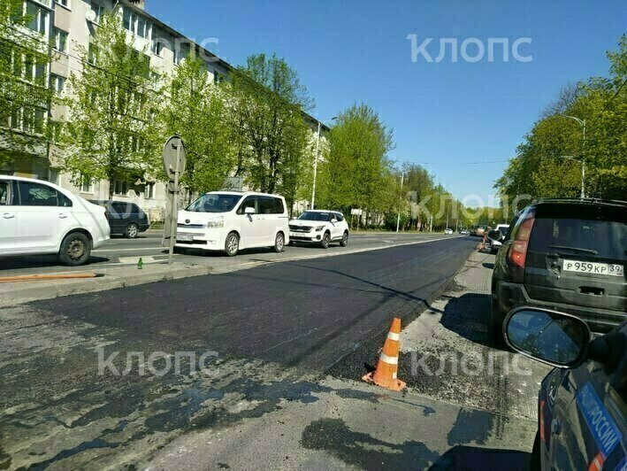На Невского в сторону выезда к морю водители встали в километровой пробке (фото) - Новости Калининграда | Фото: очевидцы