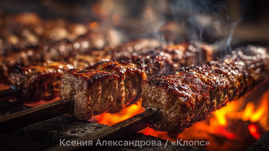 Эффект «вау» на каждом шампуре: как пожарить на мангале свинину, чтобы все гости потеряли дар речи от удивления  - Новости Калининграда | Иллюстрация: Ксения Александрова / «Клопс»