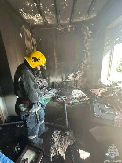 В Багратионовском районе загорелась квартира: пожарные быстро ликвидировали огонь - Новости Калининграда | Фото: МЧС региона