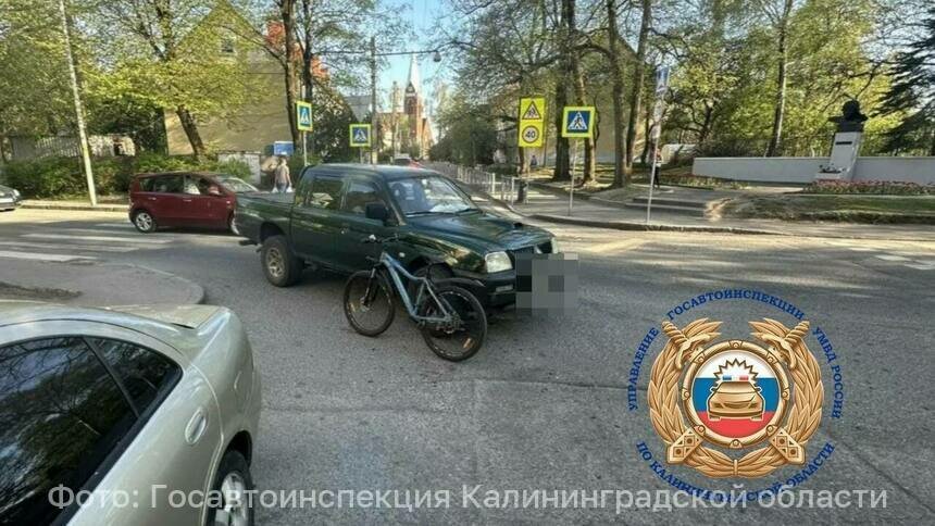 В Московском районе велосипедистка попала под внедорожник - Новости Калининграда | Фото: Госавтоинспекция Калининградской области