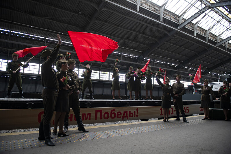 Так встречали «Эшелон Победы» в Калининграде 4 мая | Фото: Александр Подгорчук