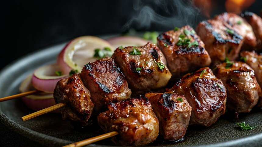 Пенный рай для свинины: маринуем мясо в пиве для нежного шашлыка с золотистой корочкой  - Новости Калининграда | Иллюстрация: Алиса Игонина / «Клопс»